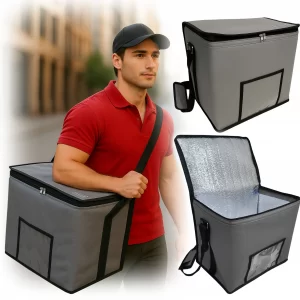 bolso termico tipo morral conservadora termica delivery sushi, helado reparto moto
