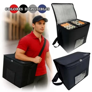 bolso morral termico conservadora camping o delivery de viandas sushi helado bebidas Termofood 48 litros
