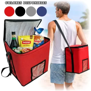 morral bolso conservadora termica camping o delivery ideal bebidas, helado, hamburguesas