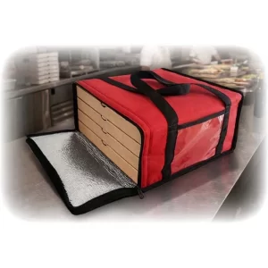 bolso termico delivery 4 cajas de pizza con cierre