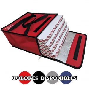 bolso termico delivery pizza gigante 10 porciones abrojo velcro y cierres Termofood