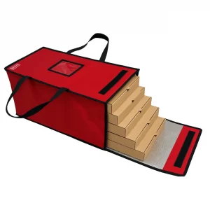 bolso termico delivery pizza por metro o parrillera con abrojo y cierres