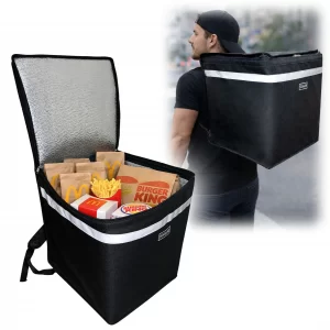 mochila termica delivery o reparto carga por arriba