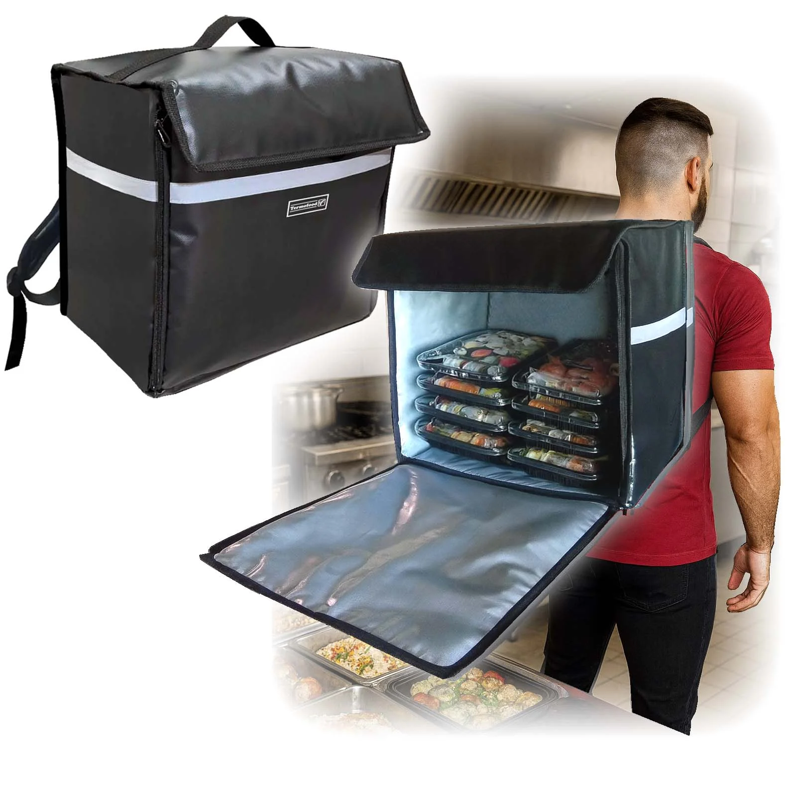 mochila termica compacta delivery sushi o viandas Termofood