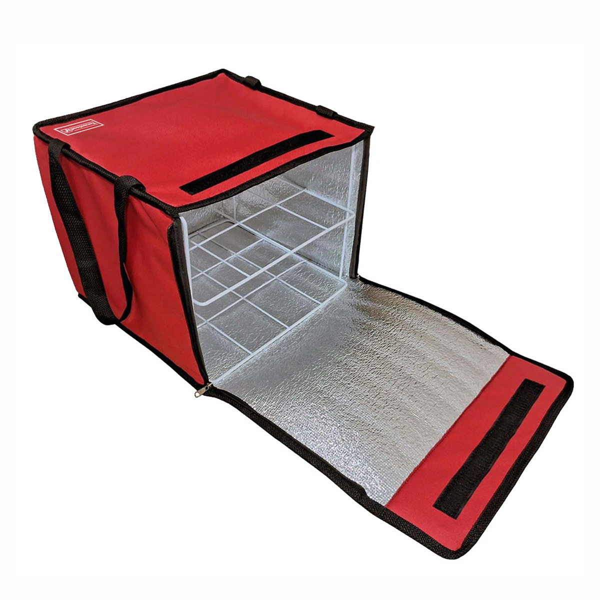 bolso termico delivery pizzas 6 cajas equipado con rejilla estructura parrilla delivery de viandas bebidas pizzas helado