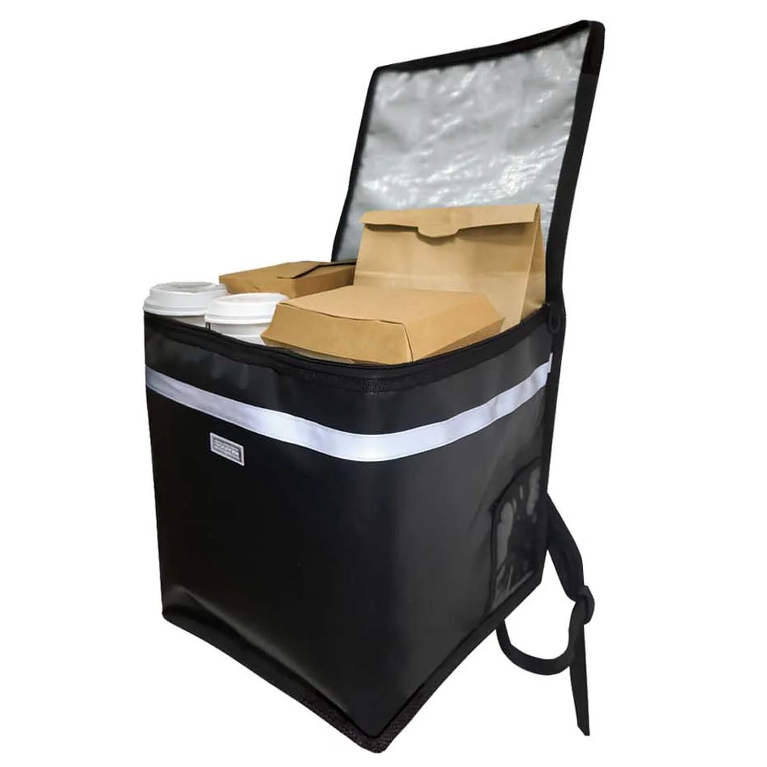 mochila termica delivery de carga por arriba hamburguesas tortas aplicaciones reparto pedidos