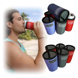 portalatas termico tipo frapera latas de 473 Cc. latas de cerveza o gaseosa